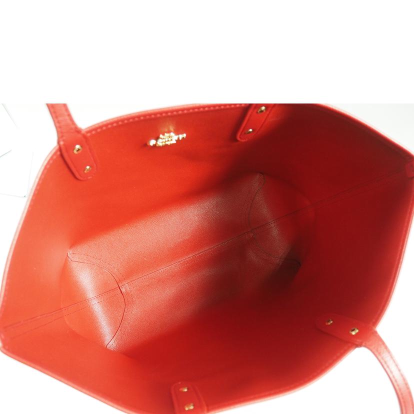 COACH コーチ/シティトートB/シグネチャー リバーシブル/茶x赤/F36658//ABランク/79