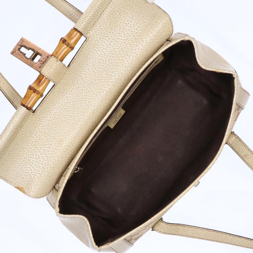 GUCCI グッチ/GGキャンバスバンブーセミショルダー/111713//002058/Bランク/75