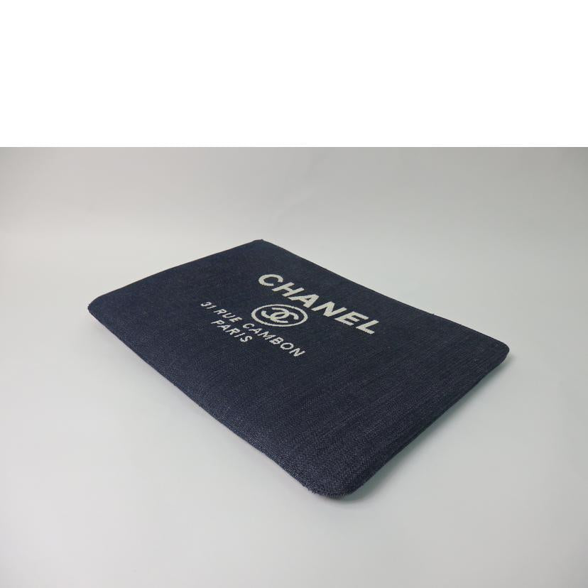 CHANEL シャネル/クラッチ/ドーヴィル/デニムブルー/A80117//21880949/Aランク/84