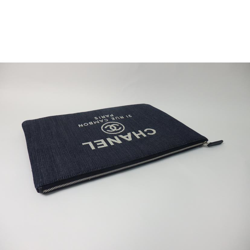 CHANEL シャネル/クラッチ/ドーヴィル/デニムブルー/A80117//21880949/Aランク/84