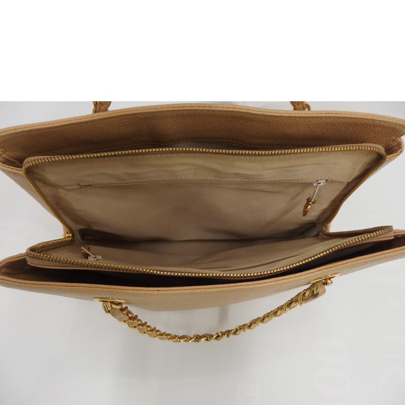 CHANEL シャネル/キャビアスキン チェーンハンドバック//528****/Bランク/82