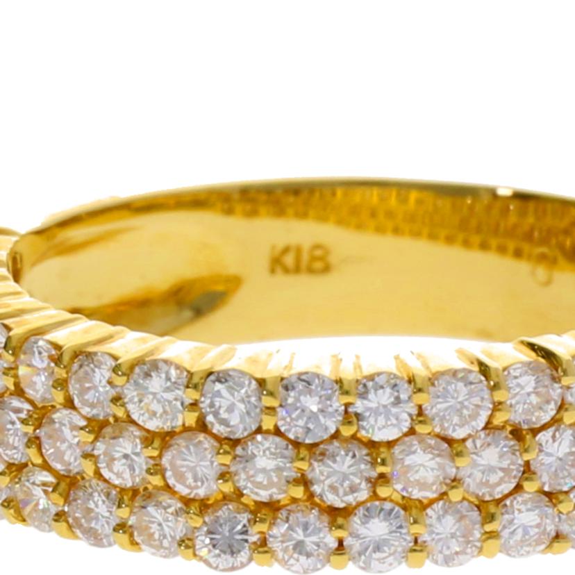 K18/K18ダイヤリング 1.00/#11/3.6//1.00/Aランク/75