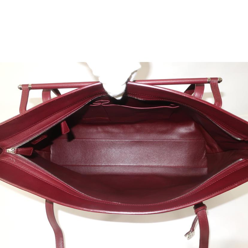 Cartier カルティエ/カンボン ショルダートートバッグ ハンド ワインレッド//ABランク/65