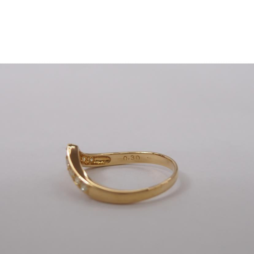/ K18ダイヤリング0.30ct//ABランク/76