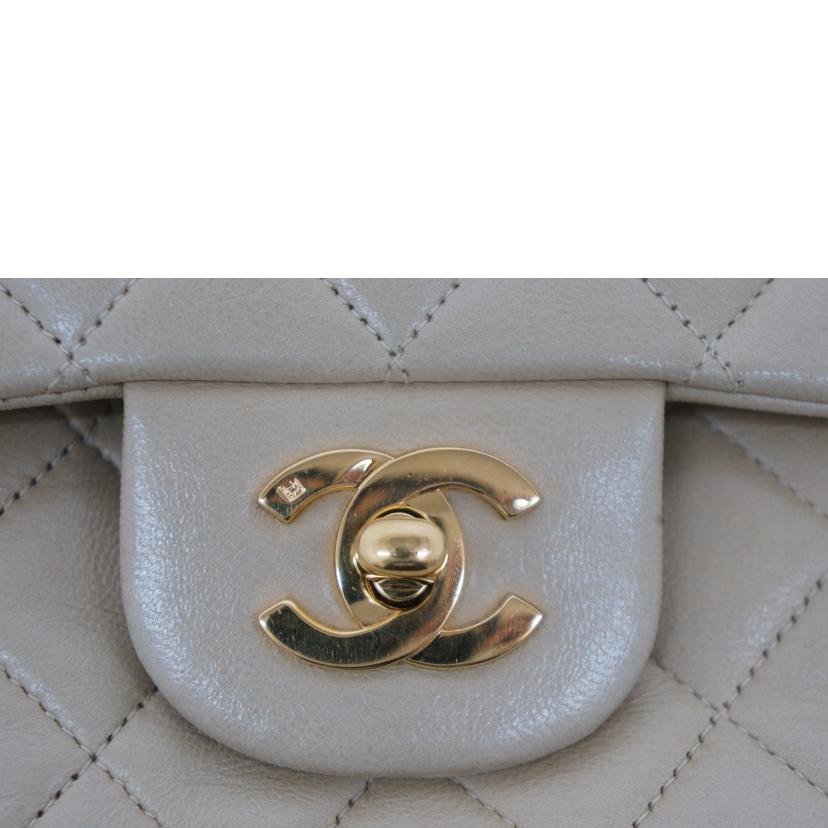 CHANEL シャネル/マトラッセ/Wフラップラムスキンチェーンショルダー/ベージュ/A01112//2288340/ABランク/09
