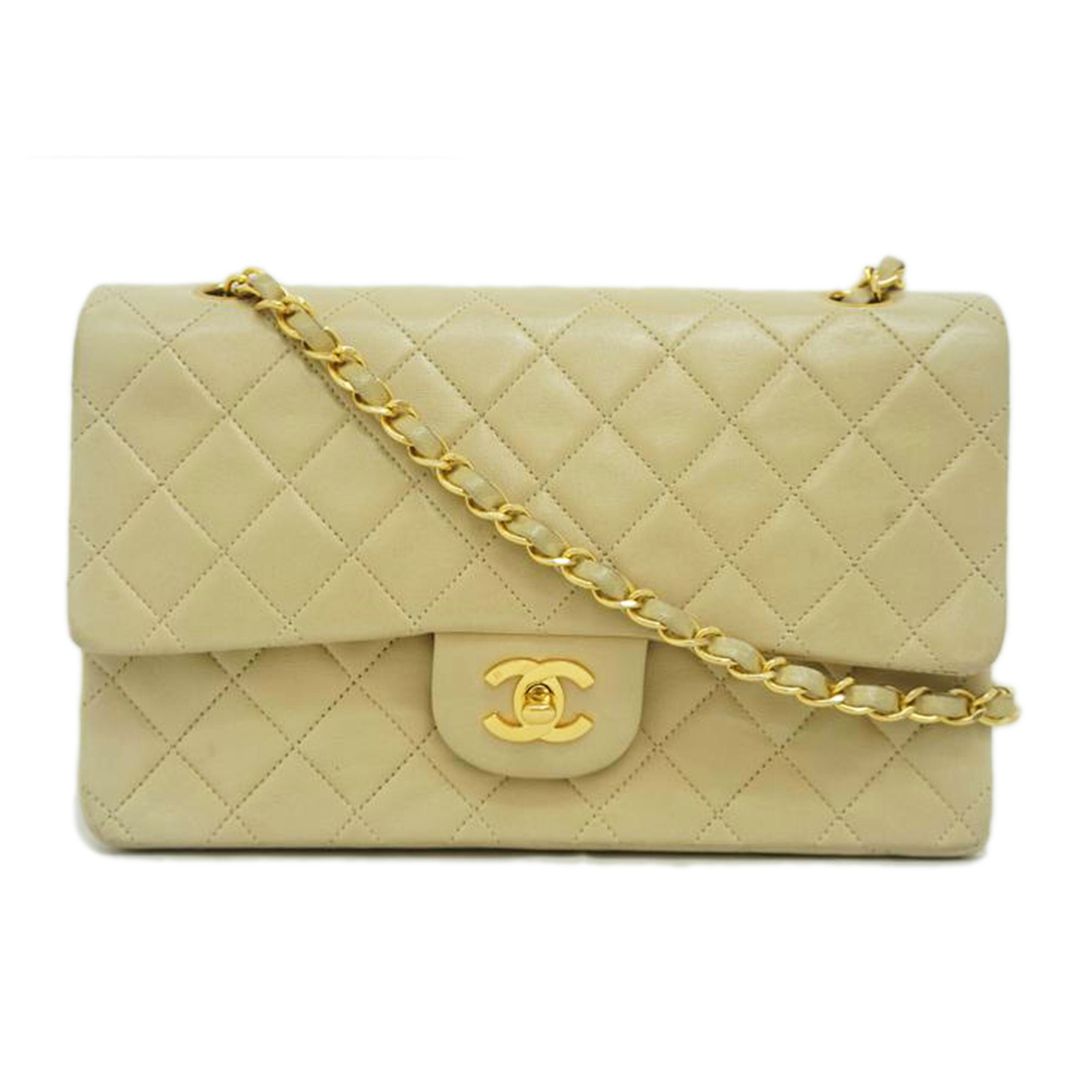 CHANEL シャネル/マトラッセ/Wフラップラムスキンチェーンショルダー/ベージュ/A01112//2288340/ABランク/09