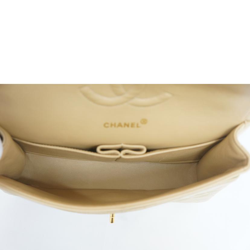 CHANEL シャネル/マトラッセ/Wフラップラムスキンチェーンショルダー/ベージュ/A01112//2288340/ABランク/09