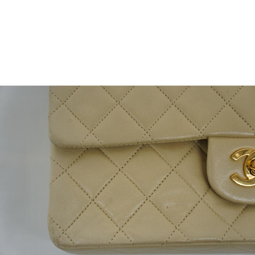 CHANEL シャネル/マトラッセ/Wフラップラムスキンチェーンショルダー/ベージュ/A01112//2288340/ABランク/09