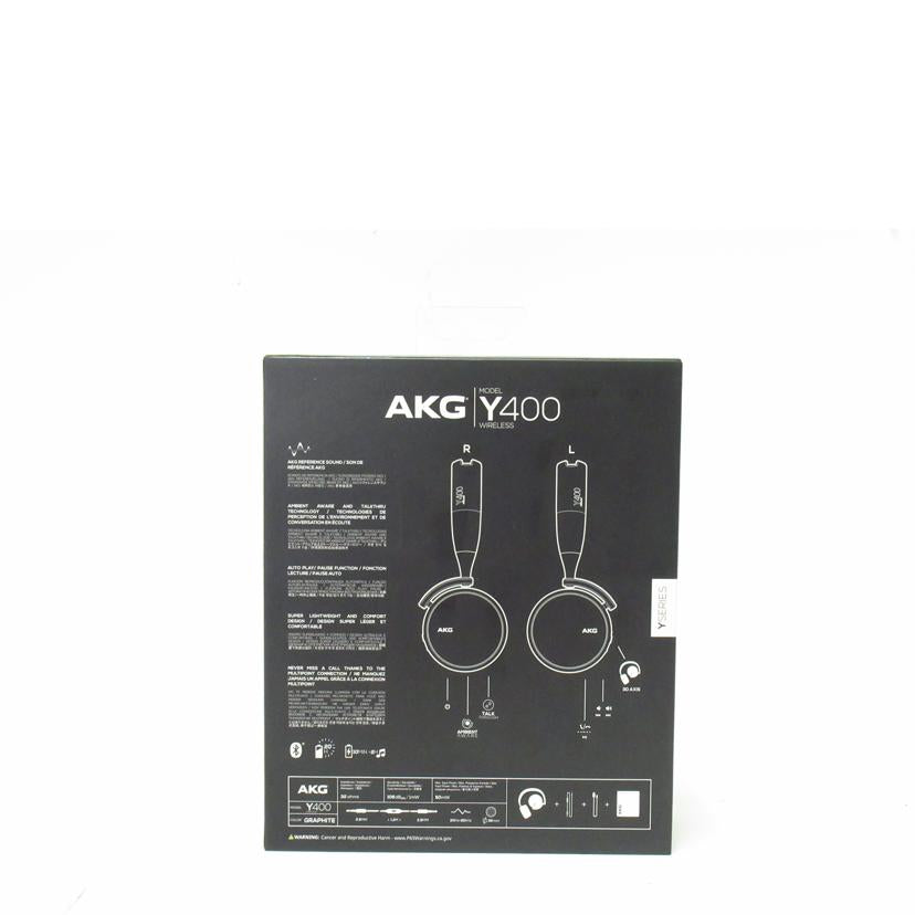 AKG/ワイヤレスヘッドホン/Y400//MM0028-KJ0006957/Sランク/63