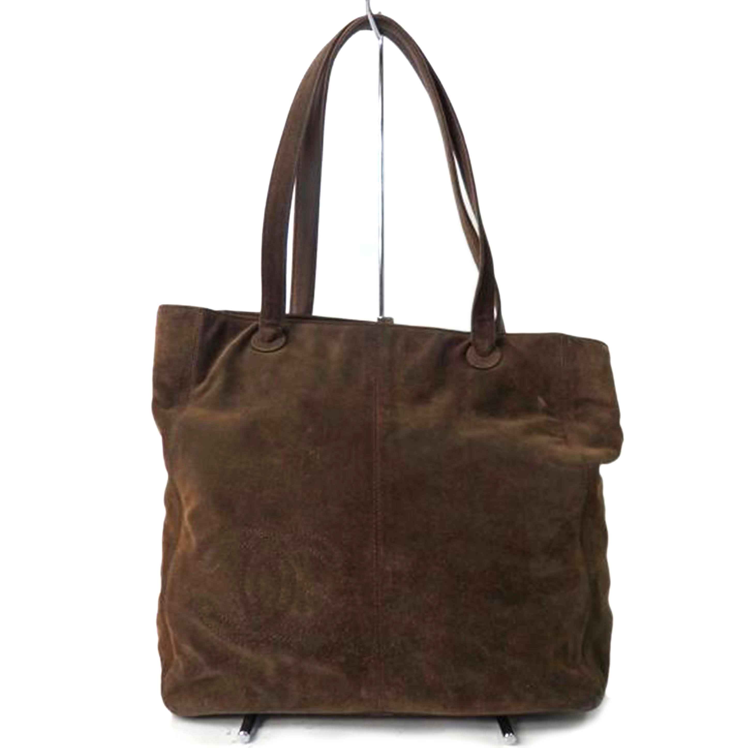 CHANEL シャネル/ココマークスエードレザートート/茶//549****/BCランク/84