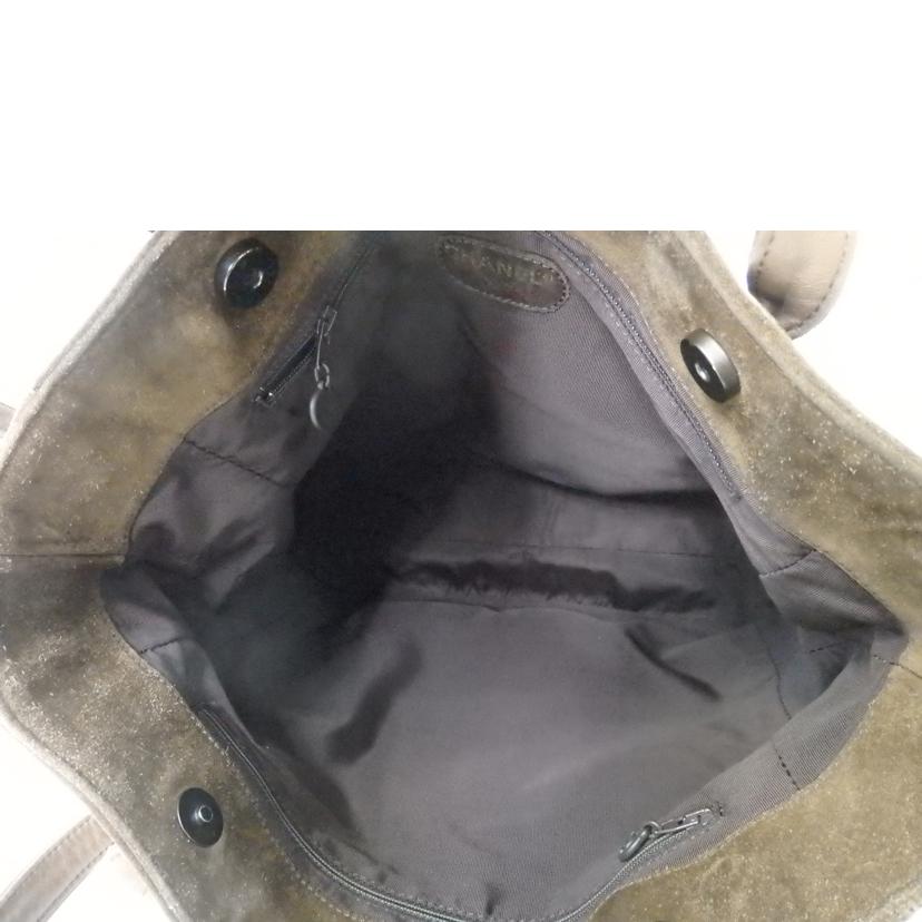 CHANEL シャネル/ココマークスエードレザートート/茶//549****/BCランク/84