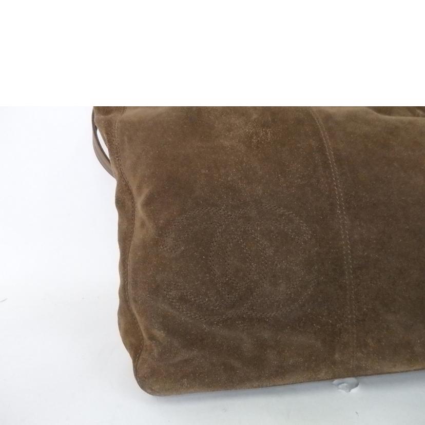 CHANEL シャネル/ココマークスエードレザートート/茶//549****/BCランク/84