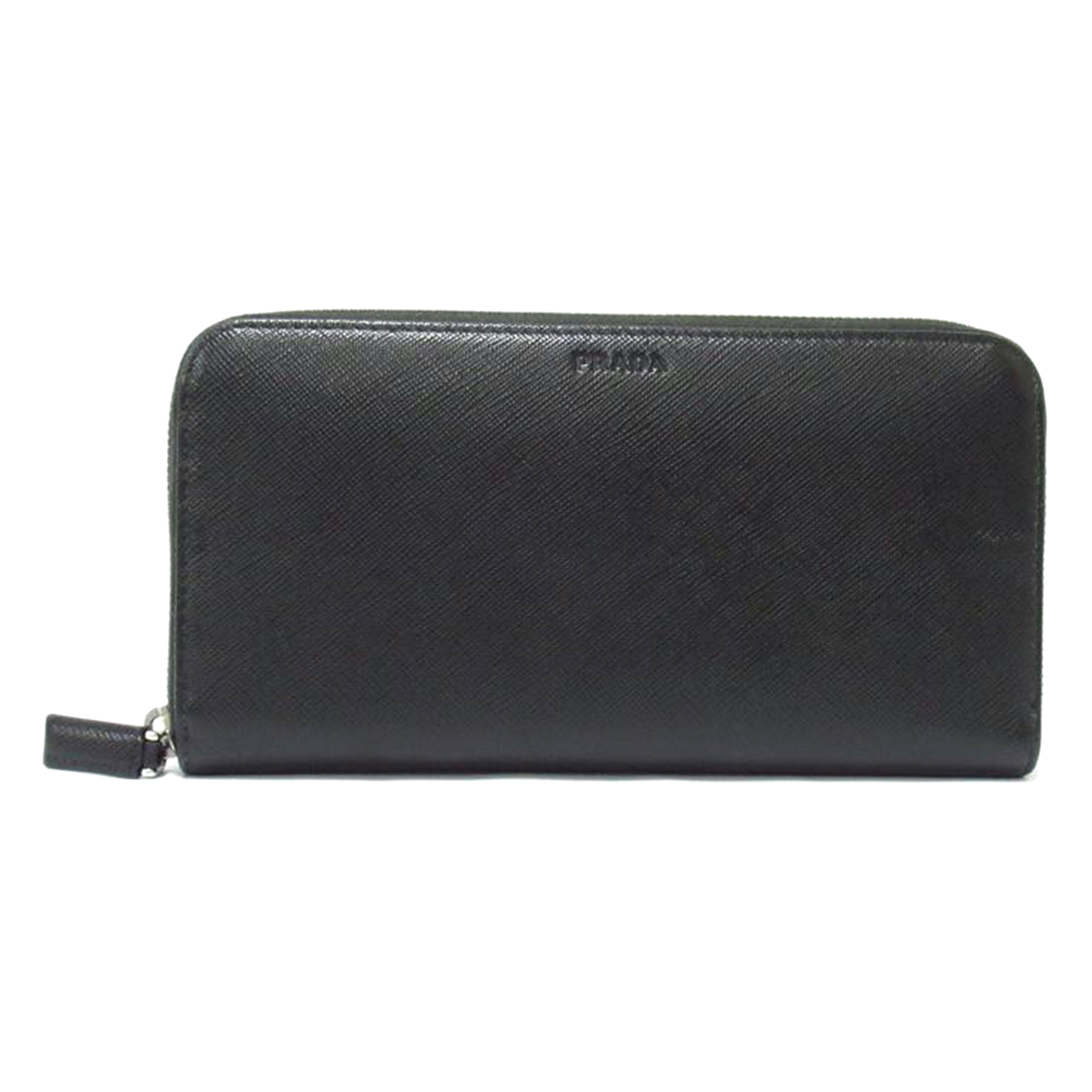 PRADA/ラウンドファスナー長財布/サフィア-ノ/2ML317//ABランク/63
