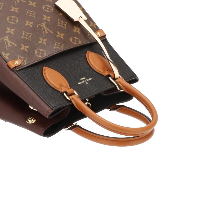 LV ルイヴィトン/フォールドトートMM/モノグラム・ノワール/ワイン/クレーム/M45409//IC/SAランク/75