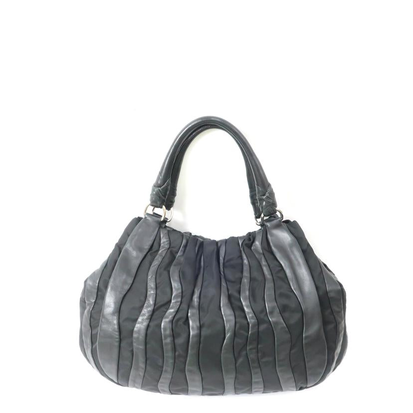 PRADA プラダ/レザー×ナイロン ハンドバッグ ブラック/BR3994//Bランク/65