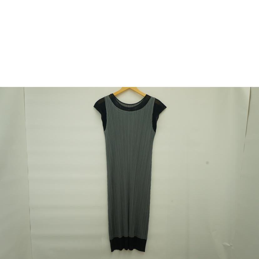 ISEEY MIYAKE プリーツプリーツ/イッセイ ミヤケ ノースリーブワンピース BLK/GRY/PP51-JH556//ABランク/09