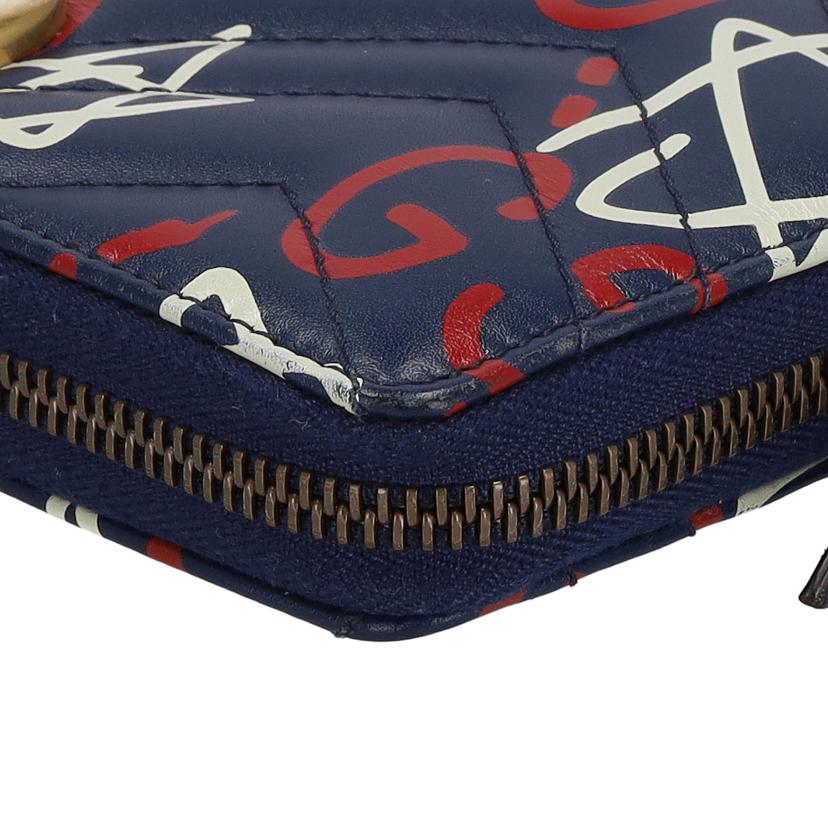 GUCCI グッチ/GGマーモントゴーストゴーストラウンドファスナー/448087//206*/ABランク/05