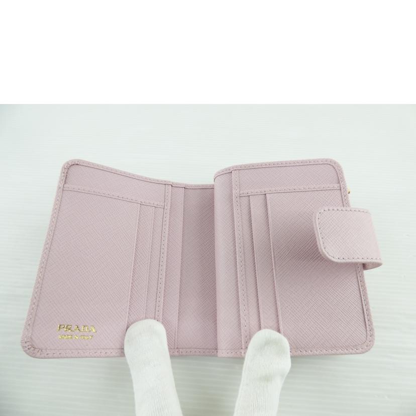 PRADA プラダ/サフィアーノ2つ折りレザー財布/1ML018//Aランク/64