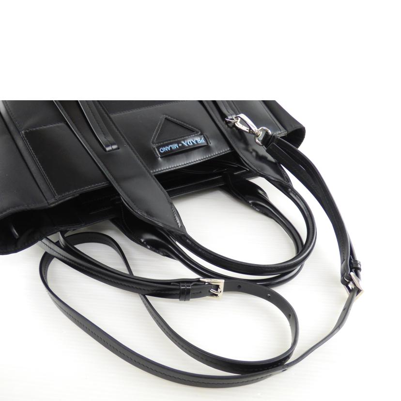 PRADA プラダ/ナイロンレザー2WAYトート/1BG233//ABランク/64