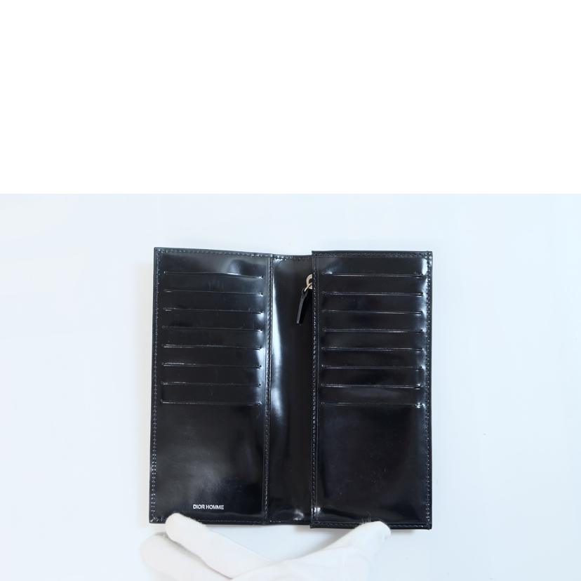 DIOR HOMME ディオールオム/メンズエナメル二つ折り長財布/02-LU-0122//ABランク/71