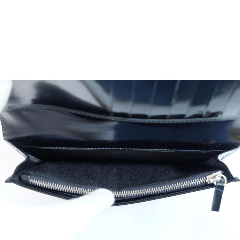 DIOR HOMME ディオールオム/メンズエナメル二つ折り長財布/02-LU-0122//ABランク/71