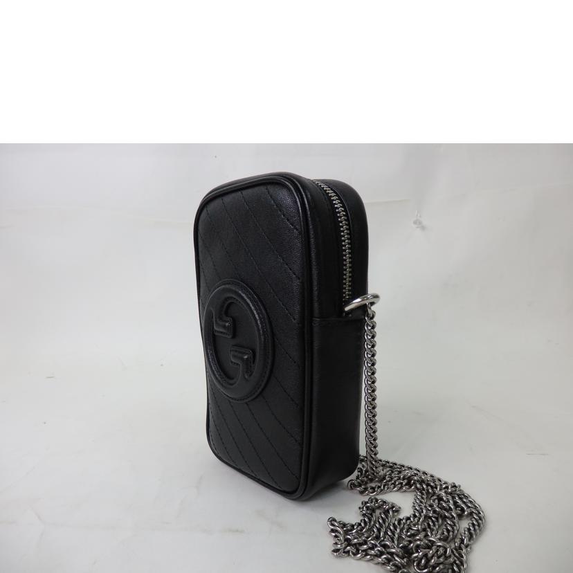 GUCCI グッチ/グッチブロンディミニバッグ/レザー/ブラック/760315//041*/SAランク/84