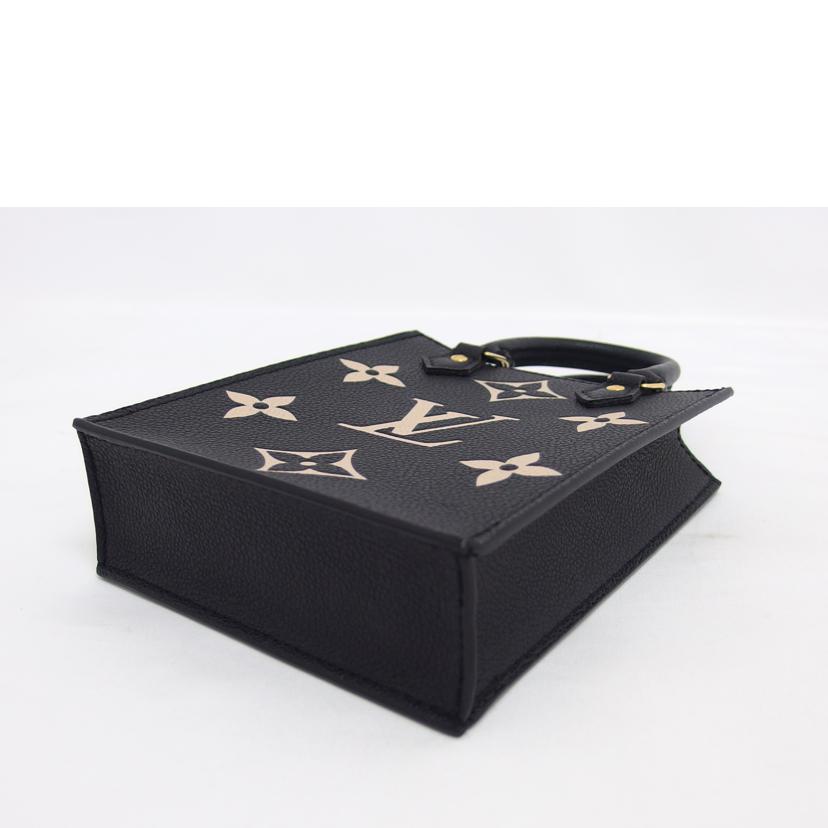 LV ルイ・ヴィトン ミニショルダーバッグ バイカラー ブラック×ベージュ/プティット・サックプラ/モノグラム/アンプラント/M81416//ICチ***/Aランク/04