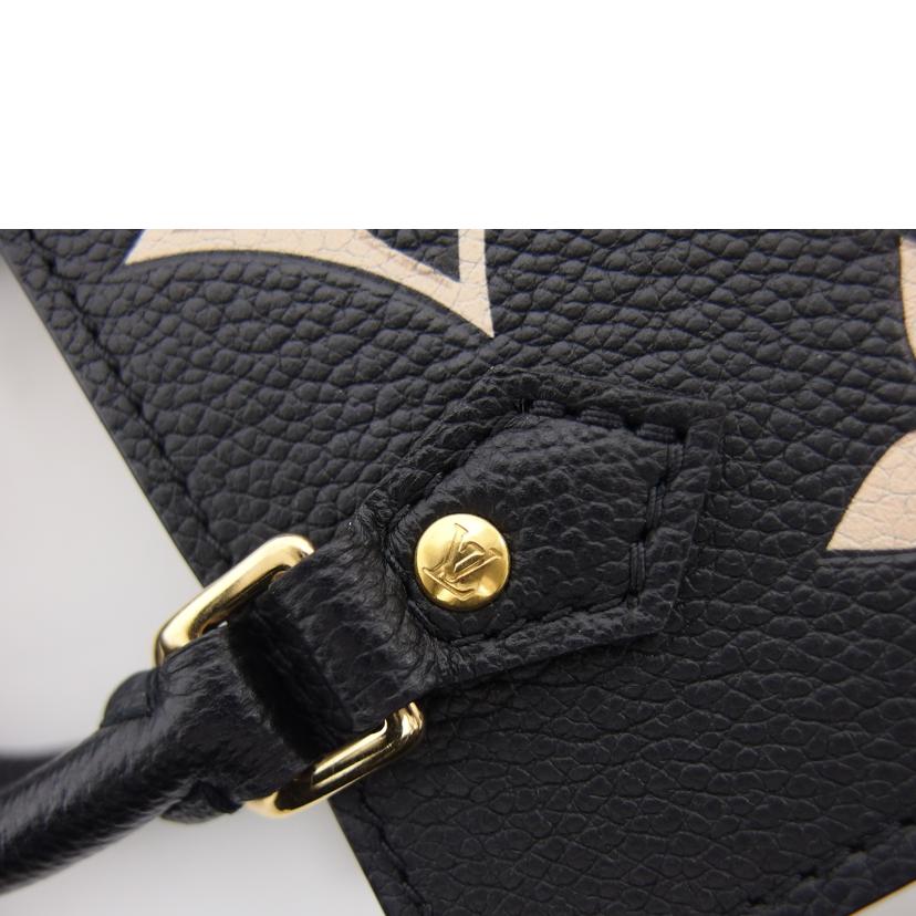 LV ルイ・ヴィトン ミニショルダーバッグ バイカラー ブラック×ベージュ/プティット・サックプラ/モノグラム/アンプラント/M81416//ICチ***/Aランク/04