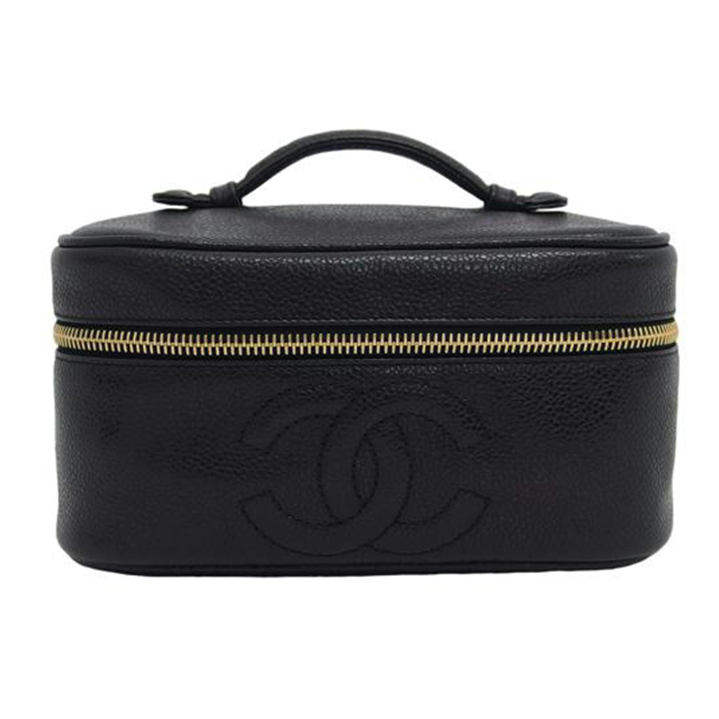 CHANEL シャネル/ココマークキャビアスキン/バニティバッグ/ブラック/A01997//3628454/Aランク/04