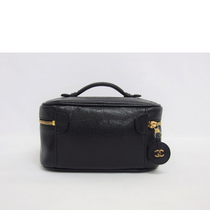 CHANEL シャネル/ココマークキャビアスキン/バニティバッグ/ブラック/A01997//3628454/Aランク/04