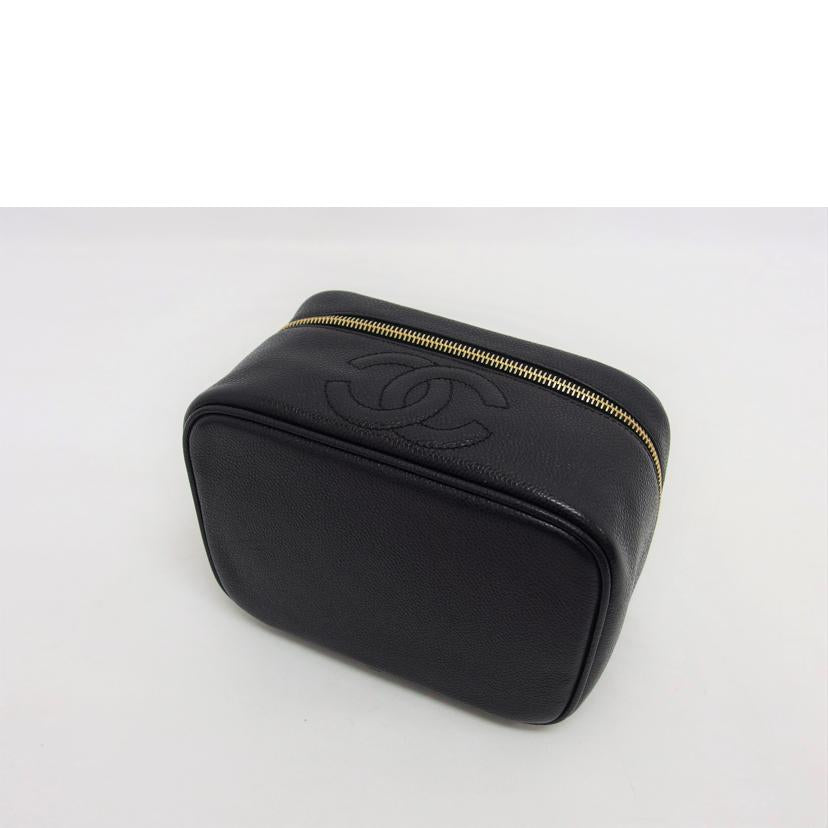CHANEL シャネル/ココマークキャビアスキン/バニティバッグ/ブラック/A01997//3628454/Aランク/04