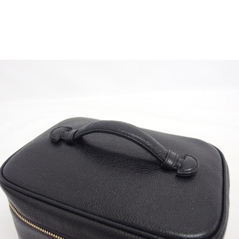 CHANEL シャネル/ココマークキャビアスキン/バニティバッグ/ブラック/A01997//3628454/Aランク/04