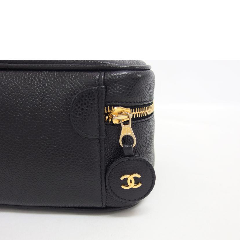 CHANEL シャネル/ココマークキャビアスキン/バニティバッグ/ブラック/A01997//3628454/Aランク/04