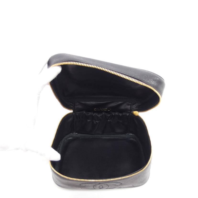 CHANEL シャネル/ココマークキャビアスキン/バニティバッグ/ブラック/A01997//3628454/Aランク/04