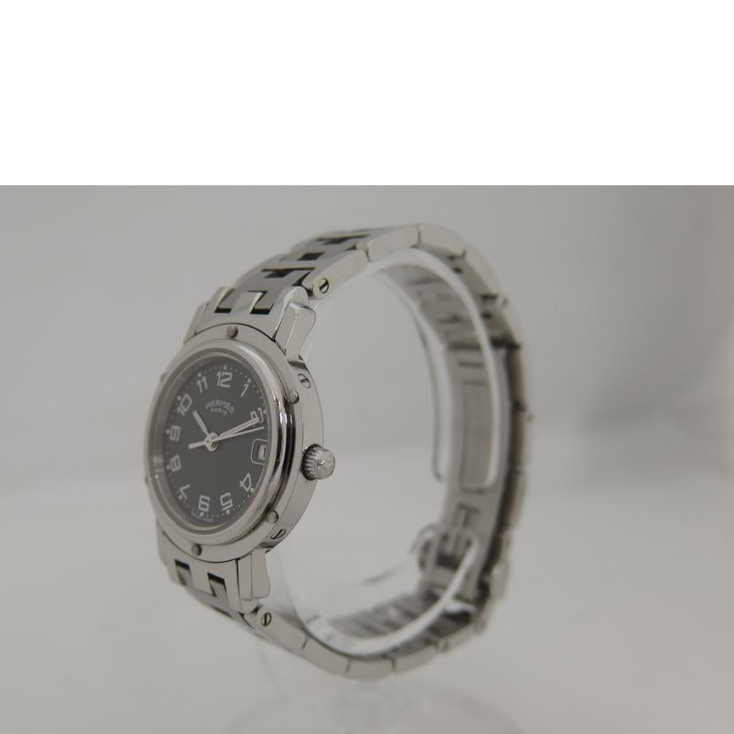 HERMES エルメス/クリッパー/グレー文字盤/クォーツ/CL4.210//1422404/Bランク/82