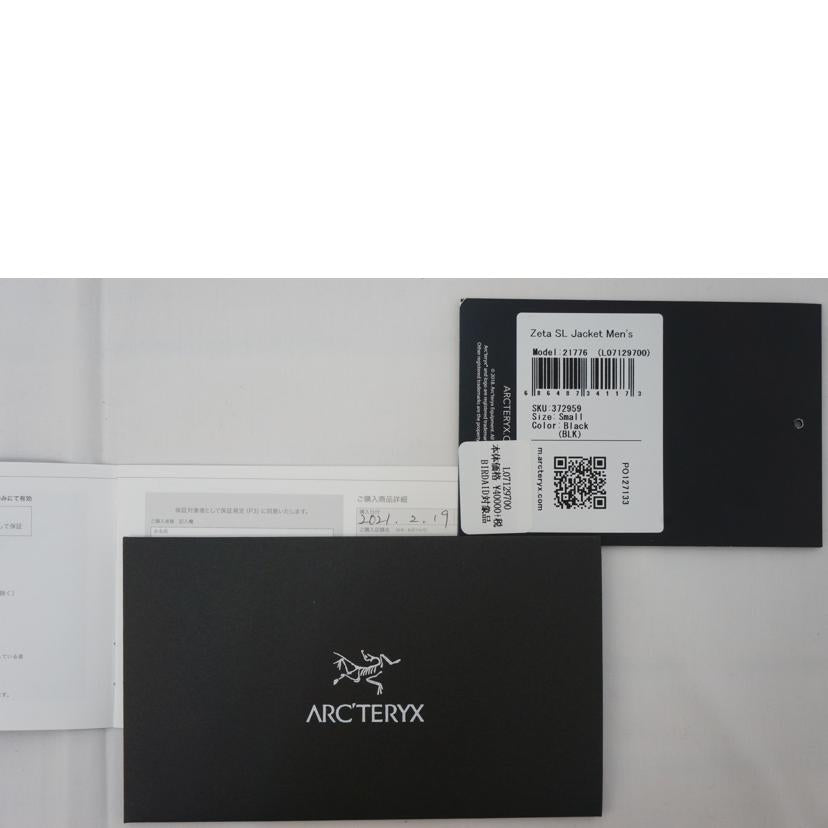 ARC,TERYX アークテリクス/ARC‘TERYX ゼータSL JKT BLK/21776//ABランク/09