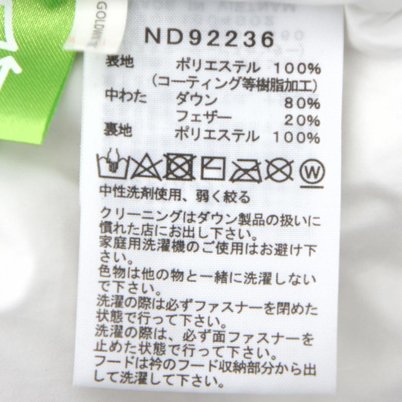 THE NORTH FACE ノースフェイス/アンダイトヌプシジャケット・WH/ND92236//ABランク/85
