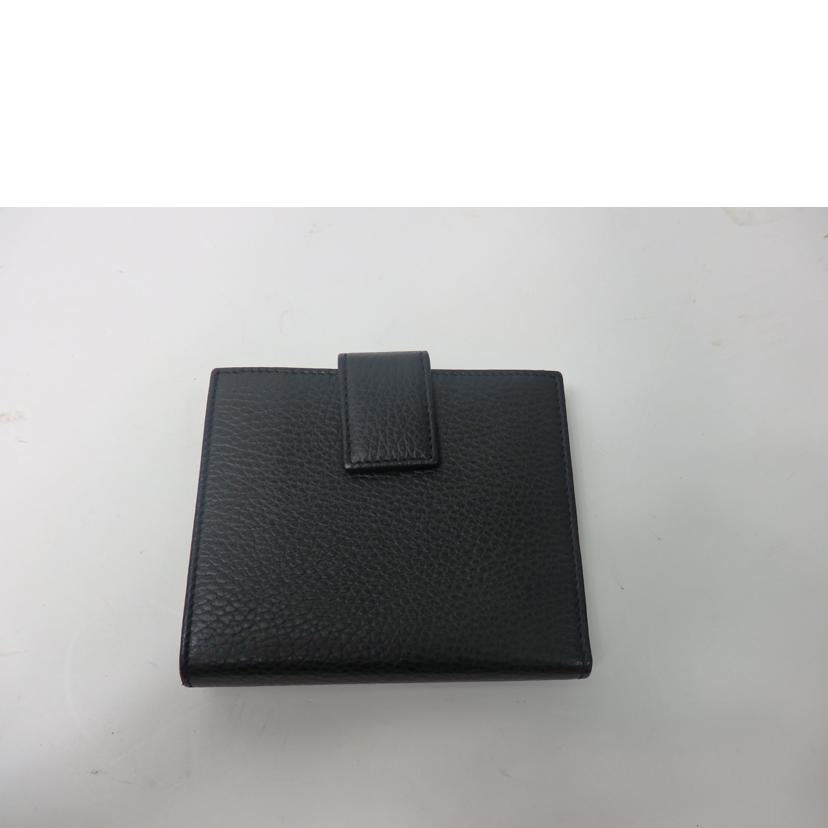 GUCCI グッチ/ GGマーモントWホック財布/黒/456122//496334/Aランク/84