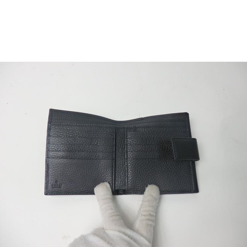 GUCCI グッチ/ GGマーモントWホック財布/黒/456122//496334/Aランク/84
