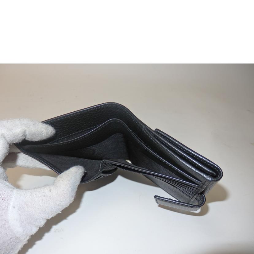 GUCCI グッチ/ GGマーモントWホック財布/黒/456122//496334/Aランク/84