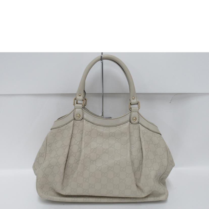 GUCCI/ハンドバッグ/GGシマ・レザー/211944//001013/Bランク/63