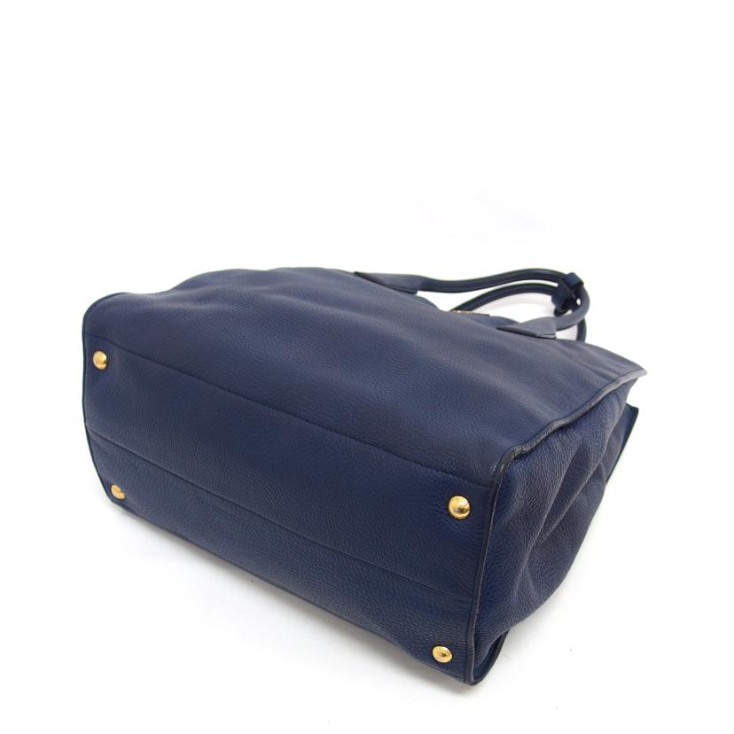 PRADA プラダ レザーバッグ ショルダーバッグ/レザー2WAYトートバッグ/ブルー//173/Bランク/04