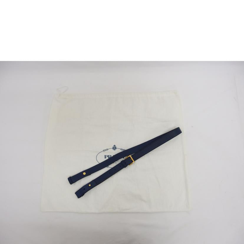 PRADA プラダ レザーバッグ ショルダーバッグ/レザー2WAYトートバッグ/ブルー//173/Bランク/04