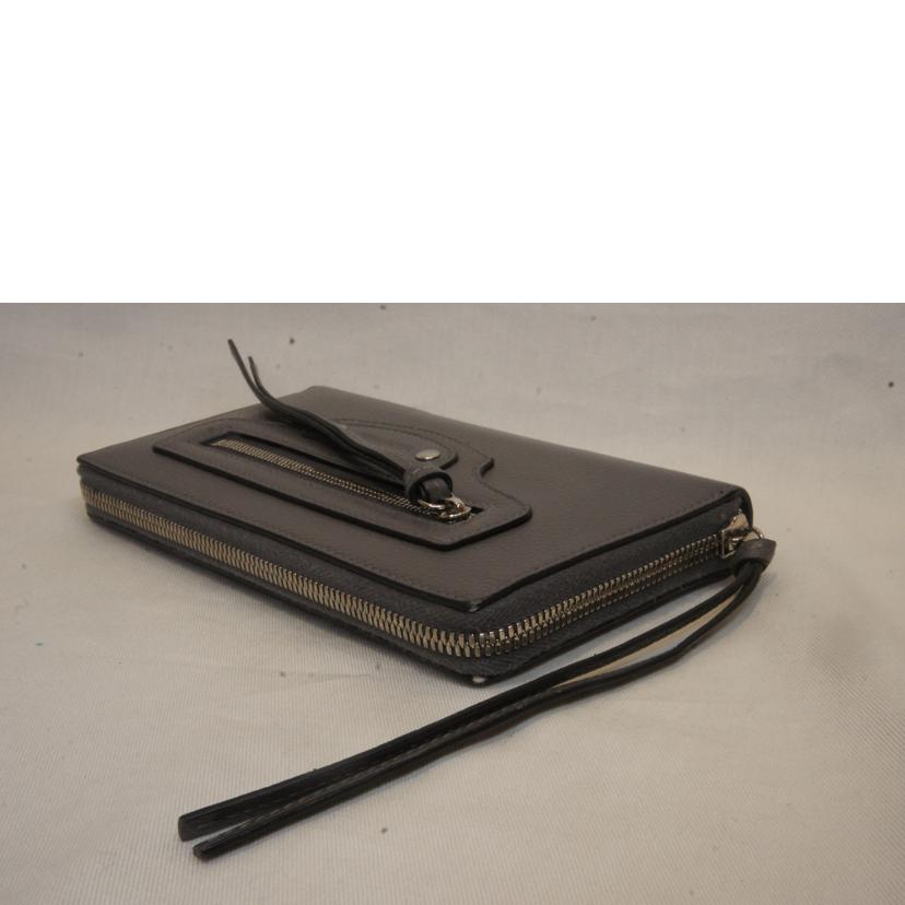 BARENCIAGA バレンシアガ/ラウンドファスナー長財布グレー/640115//ABランク/92