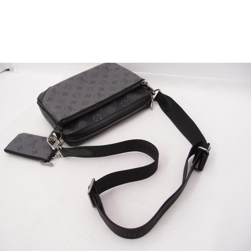 LOUIS VUITTON ルイ・ヴィトン ビトン 黒系 ショルダーバッグ 斜め掛け 肩掛け メンズ レディース/トリオ・メッセンジャー/モノグラムエクリプス/M69443//RFI****/Aランク/69