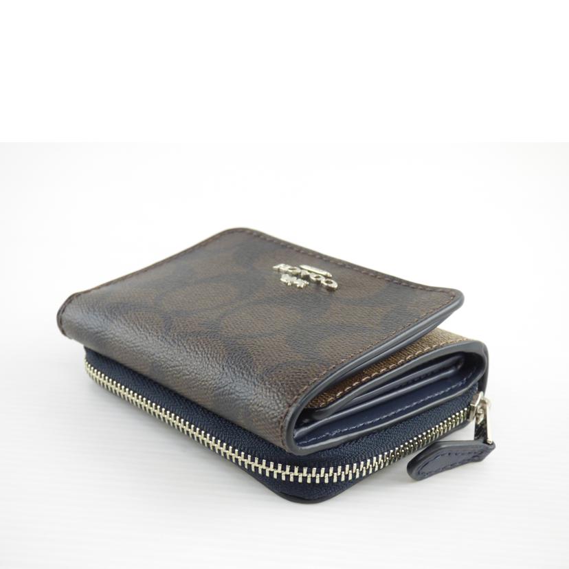 COACH コーチ/ラグジュアリーシグネチャーカラーブロックスモールトライフォールドウォレット/F78081//G19**/SAランク/64