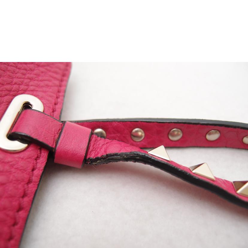 VALENTINO ヴァレンティノガラヴァーニ/ロックスタッズ2wayトート/ピンク/KW2B0037VSF//Aランク/69