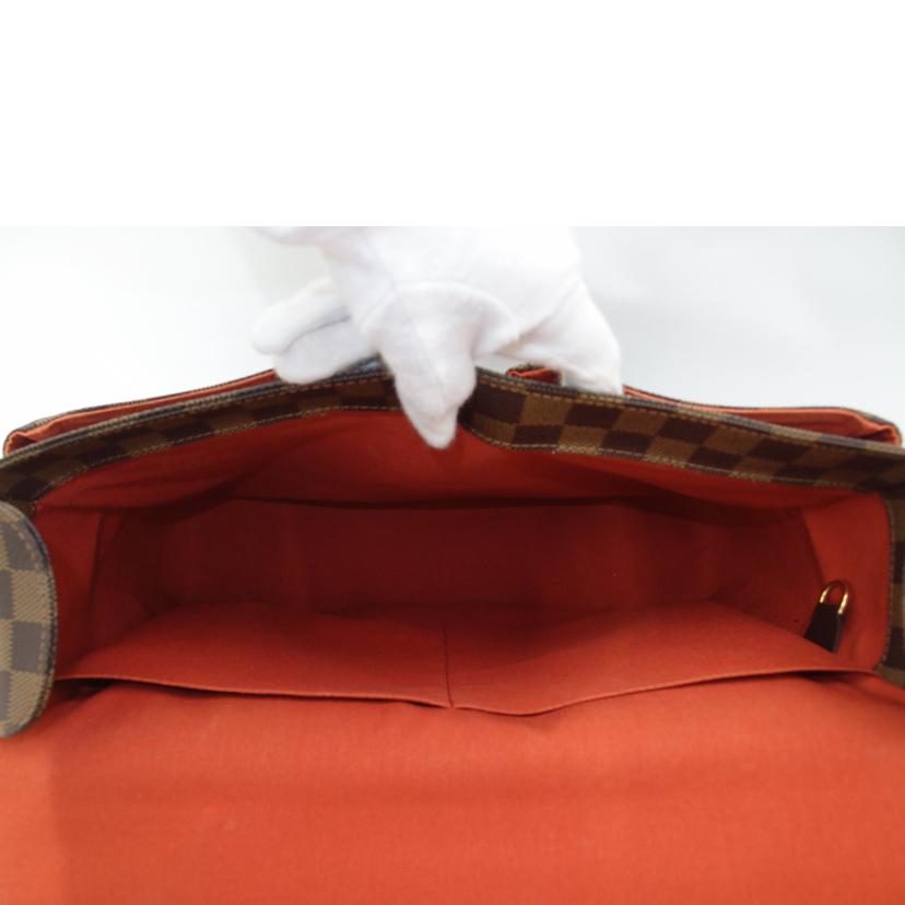 LOUIS VUITTON ルイヴィトン ルイ・ヴィトン ビトン 市松模様 ブラウン 茶 2wayバッグ 廃盤 ショルダーバッグ メンズ レディース 定番 人気 LV 斜め掛け 肩がけ/ブロードウェイ/ダミエ・エベヌ /N42270//TH0***/Aランク/69