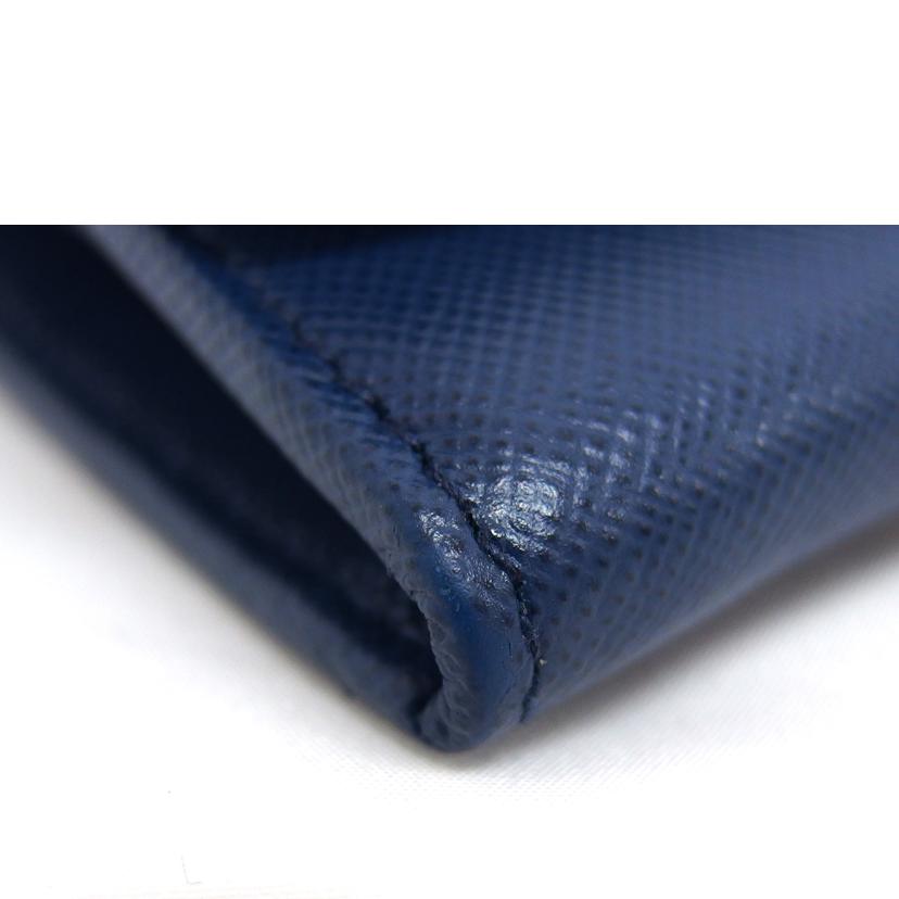 PRADA プラダ 長財布 レザーウォレット/サフィアーノ/チェーンウォレット/ブルー/1M1290//238/Aランク/04