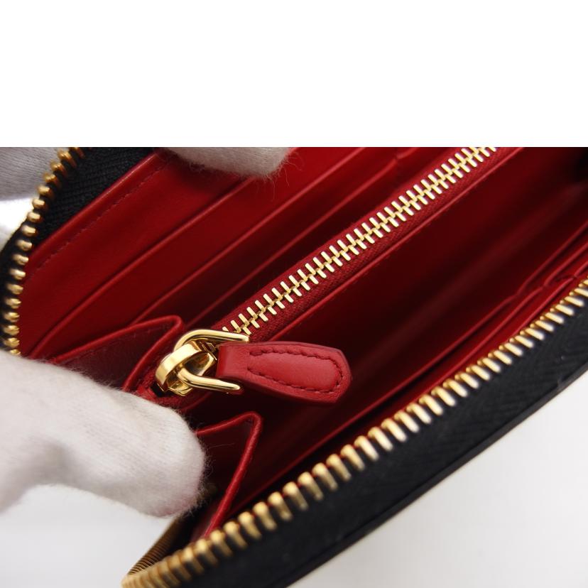 PRADA プラダ/ダイノカラー/ラウンドファスナー長財布/ブラック/1ML506//62B/ABランク/04